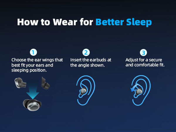 wireless bluetooth earbuds ear buds sleeping soft earbuds for sleeping side sleeping earbuds