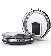 30/32 oz Tumbler Lid Replacement for Yeti Rambler, 14/35 oz Mug, Replacement Lid with Magnetic Sl...