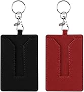 AutoEC Key Card Holder for Tesla Model 3 Y, 2 PCS PU Leather Key Card Cover Case Protector Compat...