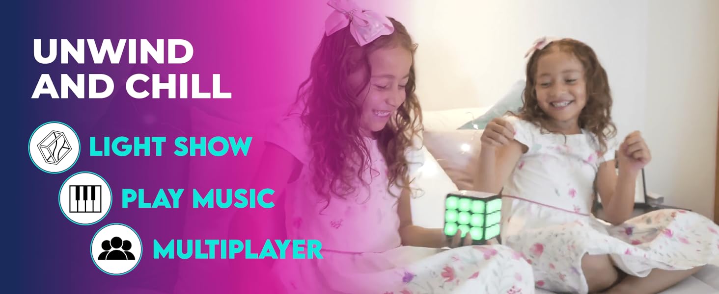 game cubes console that has light show and plays music