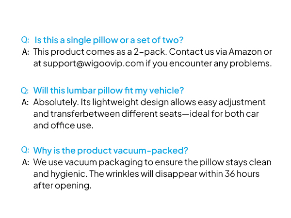 lumbar support pillow for car