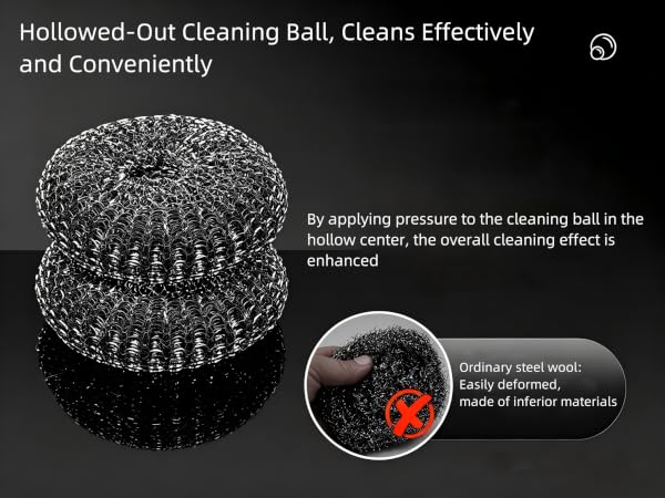 Stainless Steel Scrubber Pads for Cleaning Dishes