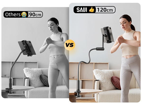 Gooseneck tablet holder for bed kindle holder for reading in bed kindle stand iPad holder