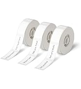 NIIMBOT D11 Label Maker Tape D110 Labels 3Rolls, Self-Adhesive Labeling Tape Replacement 0.47" X ...
