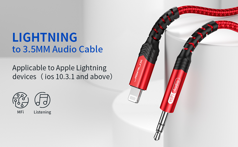 lightning to 3.5mm cable
