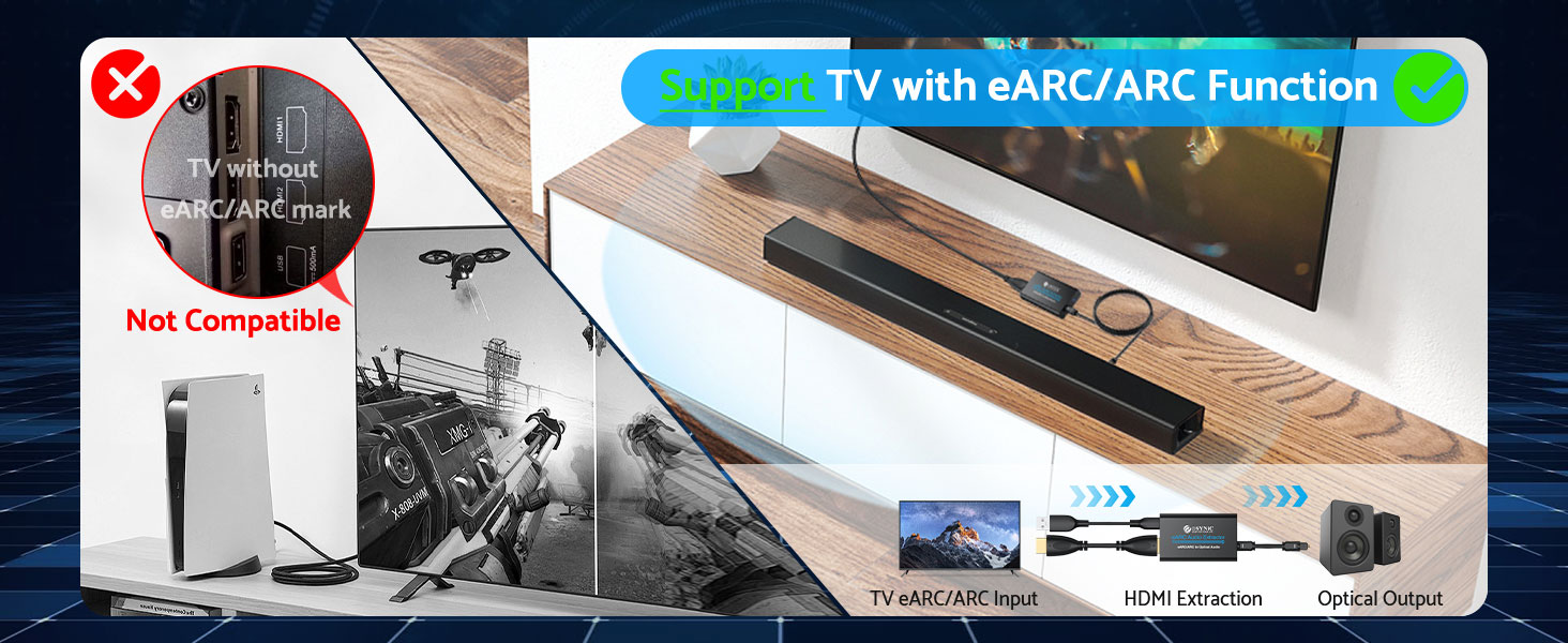 Professional eARC/ARC Audio Converter