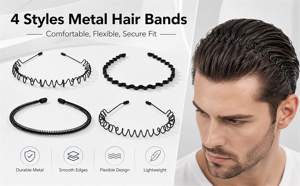 Metal Headbands for Men