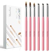 MelodySusie 6Pcs Ombre Nail Brushes,Nail Gradient Painting Pen for Blooming Nails, Gradient Nail,...