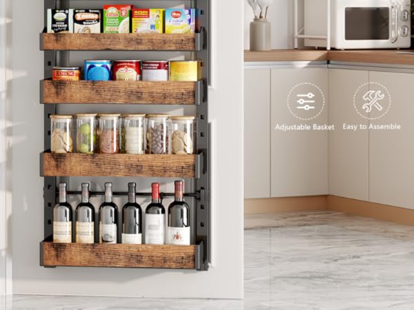over the door pantry organizer rack