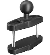 WINDFRD Aluminum Grab Bar Clamp Mount Base with 1.5'' Ball for Square Rails up to 2.1'' in Diamet...