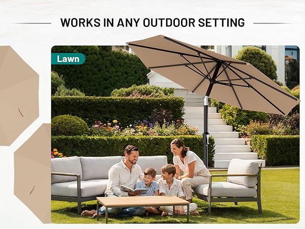 umbrella outdoor patio