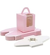 EUSOAR Individual Cupcake Boxes, 25pcs 3.6