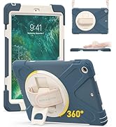 BRAECN Kids Case for iPad 6th 5th Gen 9.7 Inch 2018/2017, Rugged Shockproof Case Cover with Shoul...