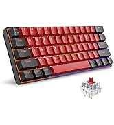 Snpurdiri 60% Wired Mechanical Keyboard, Mini Gaming Keyboard with 61 Keys for PC, Windows XP, Wi...