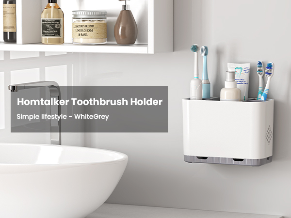 multi-function toothbrush holder