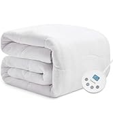 Cozorbt Heated Quilted Wave Mattress Pad,Full Size,Soft Bed Warmer,10 Heat Settings,1-12 Hours Au...