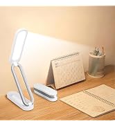 Rechargeable LED Desk Lamp, Foldable Portable Table Light with 3 Brightness Levels,Type-C USB Cha...