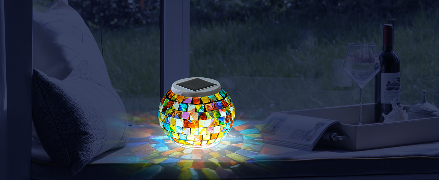 mosaic solar lights outdoor solar garden lights