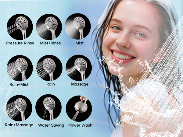 showerhead with handheld sprayer