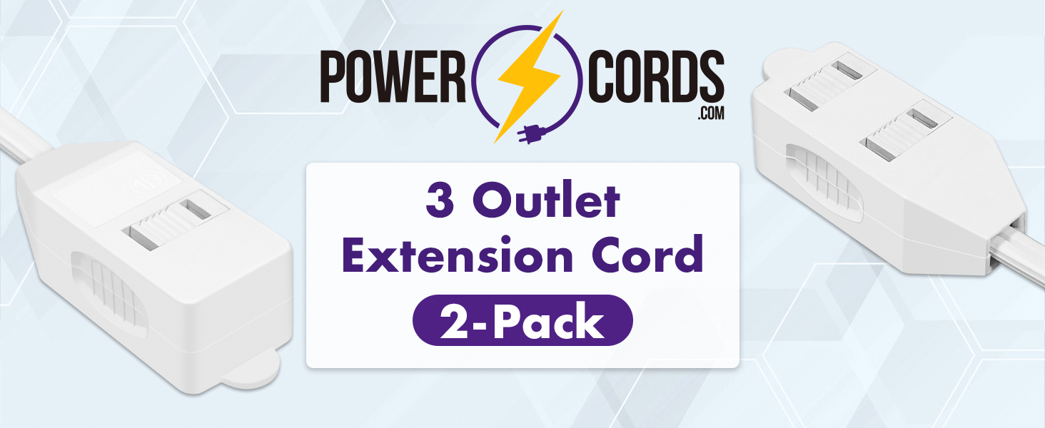 Outlet Indoor Extension Cord with Tamper Guard