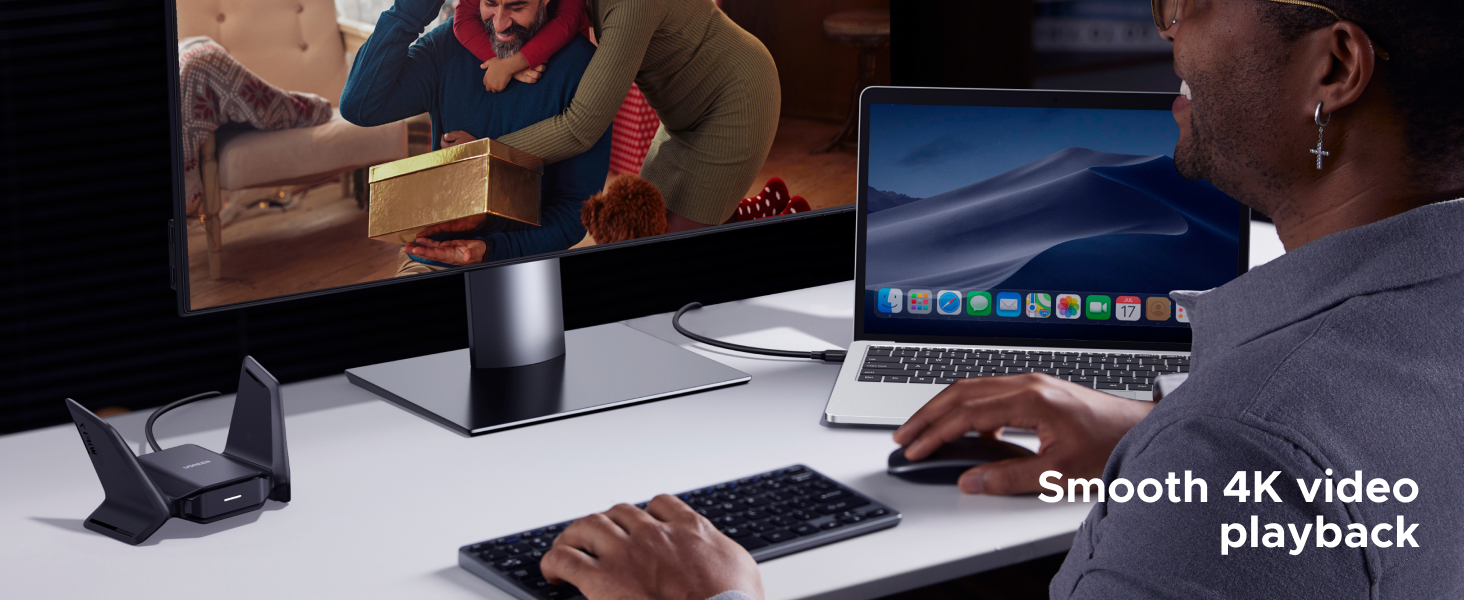 wifi adapter computer network adapter high gain dual antennas wifi to ethernet 5GHz 2.4GHz 6GHz