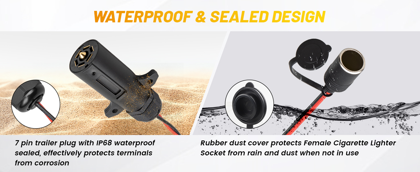 7 blade to 12V power adapter