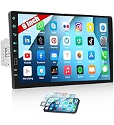 CAMECHO Single Din Car Stereo with Bluetooth 9 Inch HD Touchscreen Car Radio Support FM Radio USB...