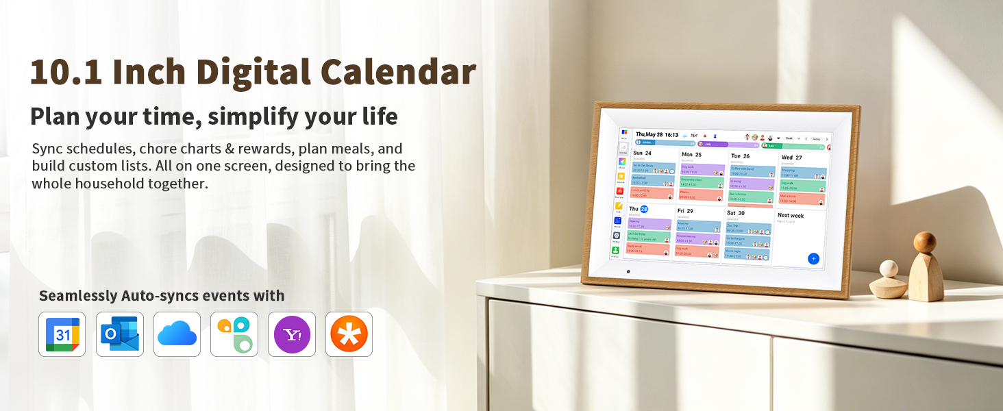 10.1 inch digital calendar
