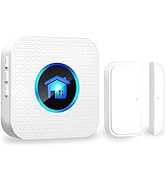 Wireless Door Chime, Wireless Doorbell Chime for Store with LED Indicators Waterproof, Door Alarm...