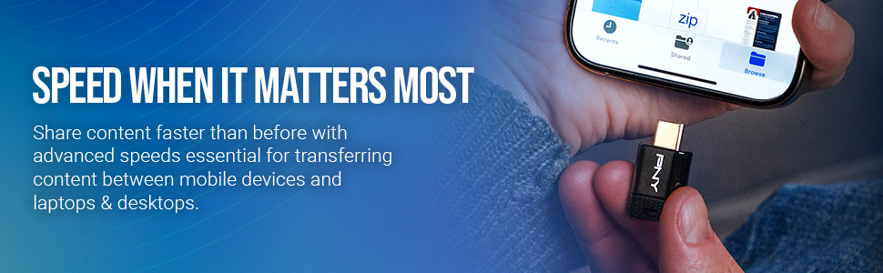 PNY Elite-X Fit Type-C USB 3.2 Flash Drive - Speed When It Matters Most