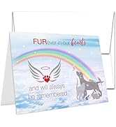 TLC Safety By Design Pet Sympathy Card Rainbow Bridge Bereavement Condolence for Dog, Cat, Rabbit...