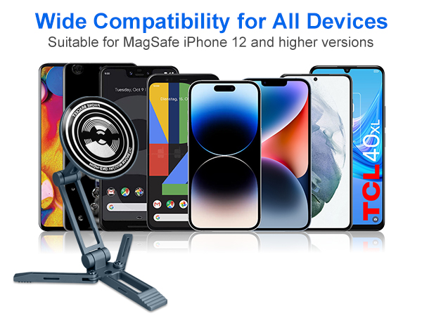 Wide Compatibility for All DevicesSuitable for MagSafe iPhone 12 and higher versions
