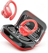 HILDCROA IPX7 Waterproof Sports Earbuds 2026 New Red