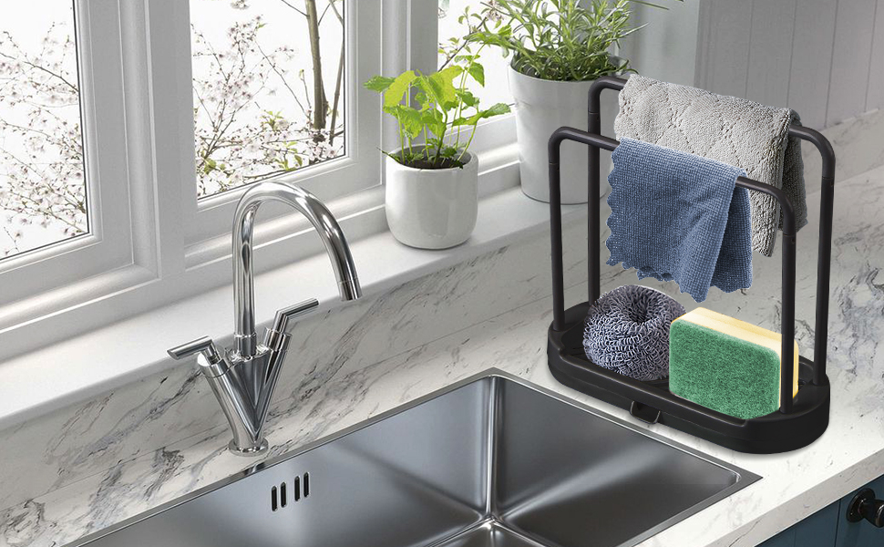 Kitchen Sponge Holder Dishcloth Hanger
