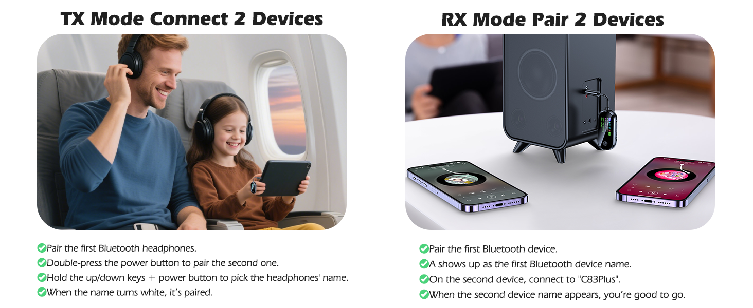 Bluetooth adapter connect 2 device