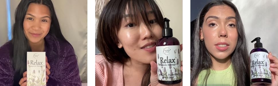 Happy Relax Massage Oil customers.