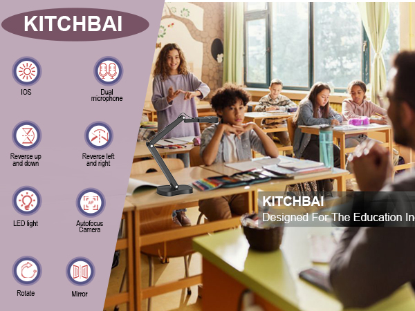 USB document camera teachers classroom teaching 8mp 4K art gift webcam school