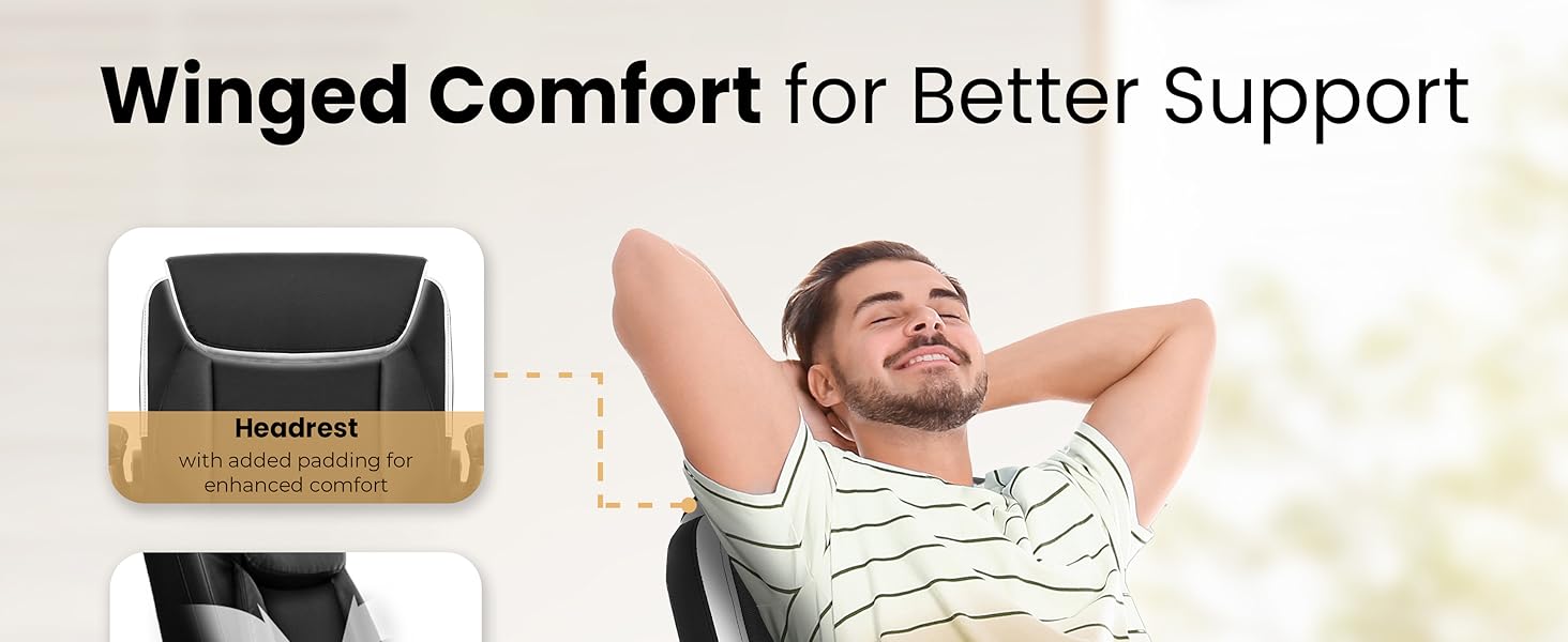 Additional layer padding chair for comfortable back support