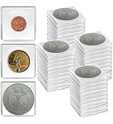 Coin Snap Holders, 40 Pieces Silver Dollar Coin Holder, Coin Capsule Storage Box with 5 Size (20/...