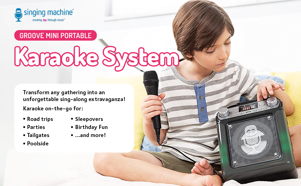 Lights Stand Sing Mini Addult Player Disco Mike Kareokee Lyrics Cordless Gadgets Control Remote USA