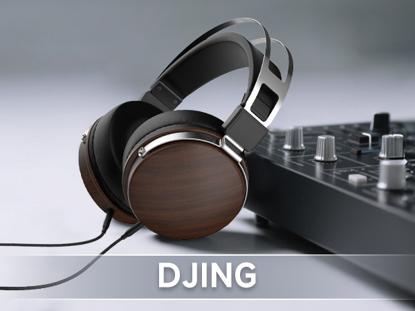 Wired over ear headphones for DJ mixing, 50mm drivers, live performance and studio sessions