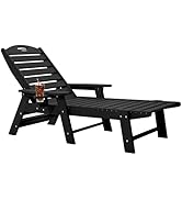 Chaise Lounge for Outdoor, Patio Lounge Chairs for Outside, Chaise Lounge Chair with 6 Positions,...