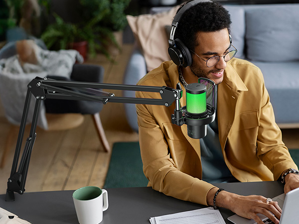 MAONO DM40 WIRELESS MICROPHONE WITH BA20 MIC BOOM ARM STAND