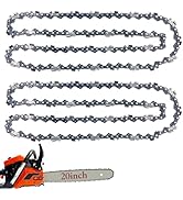 Upgraded 2 Packs 20 Inch Chainsaw Chain 72 Drive Links .050" Gauge 3/8" Pitch, Replacement 20-inc...