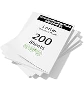 HPRT Thermal Printer Paper, 200 Sheets US Letter 8.5 x 11 Inch, BPA Free Inkless Thermal Paper, M...