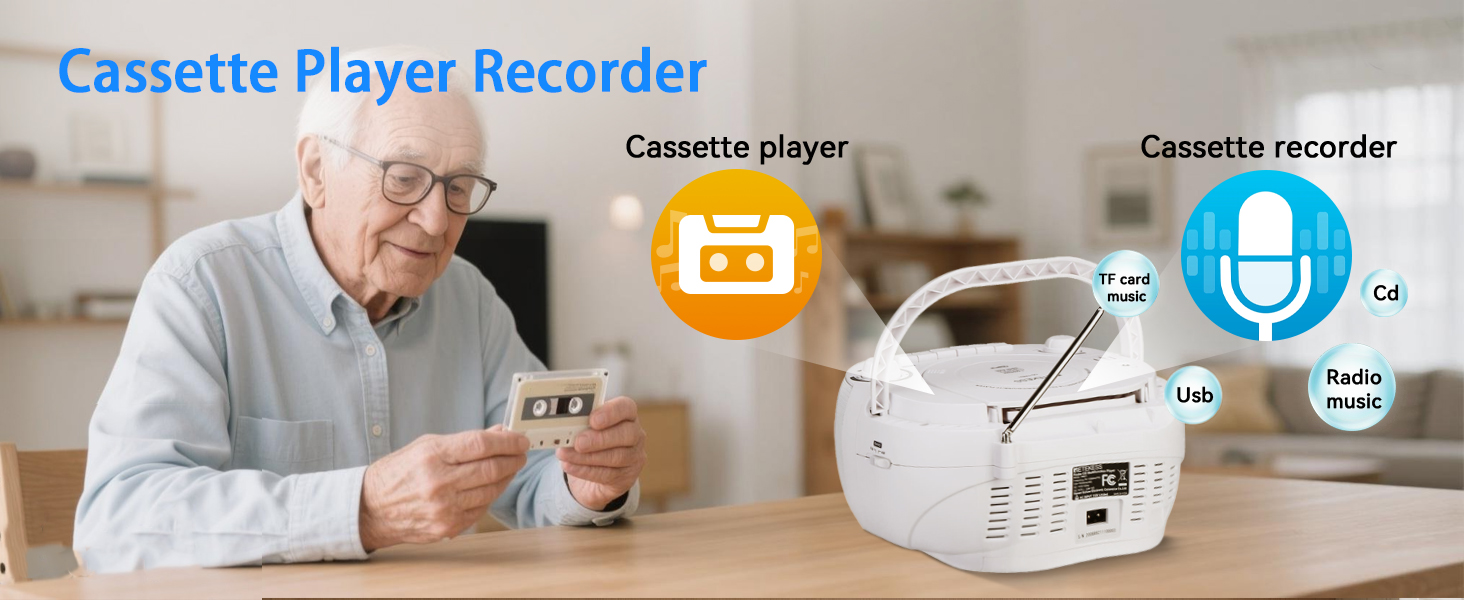 cd and cassette player combo