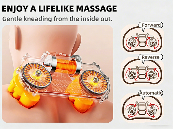 neck massage pillow rolling