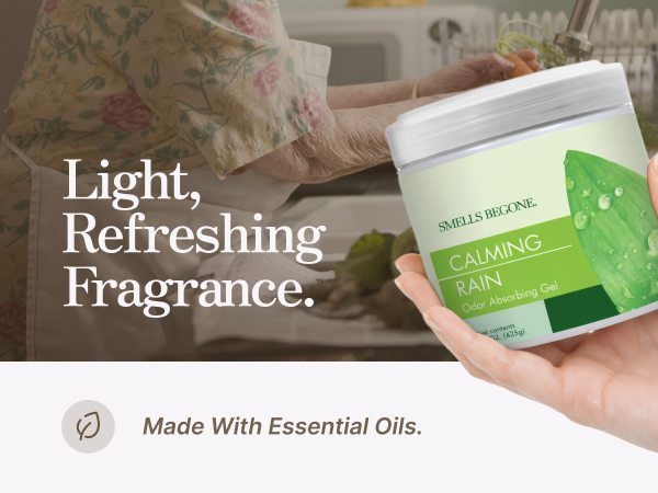 light, refreshing fragrance from essential oils