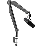 IXTECH Microphone Boom Arm Mic Arm for Blue Yeti Shure Sm7b Hyperx QuadCast Rode At2020 and Fifin...