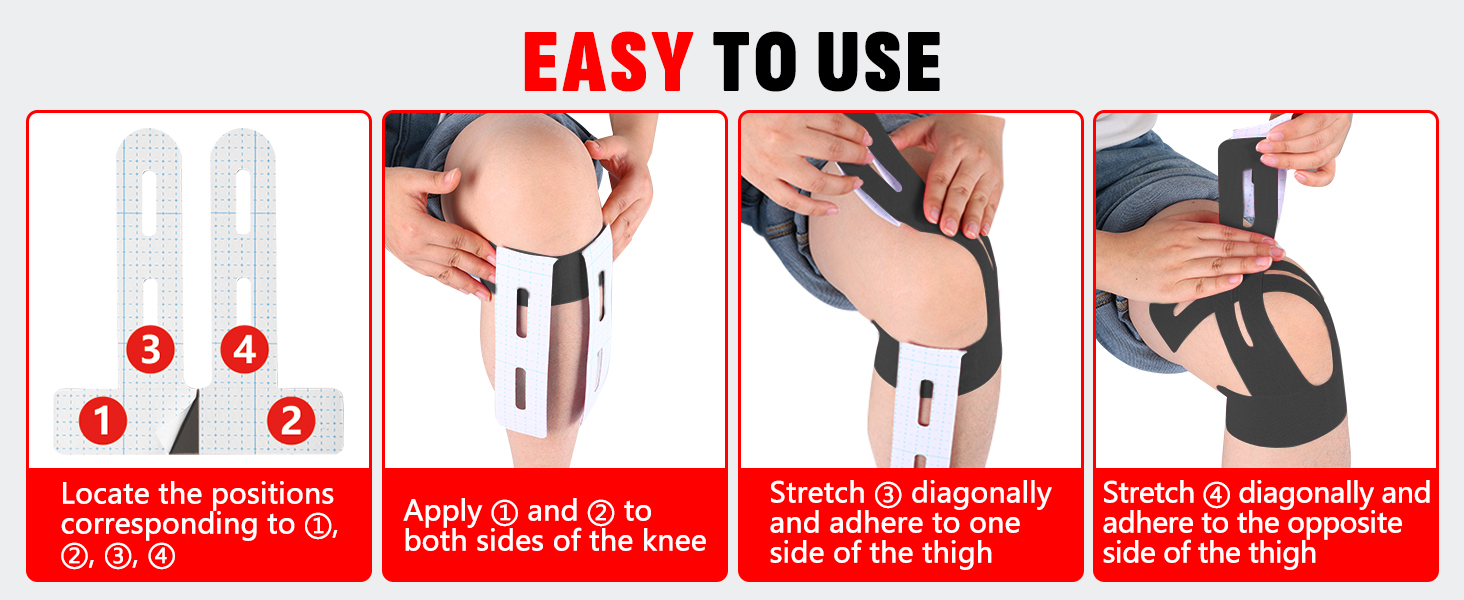 kinetic tape for knee